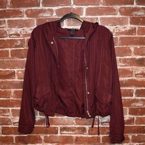 Forever 21 Hooded Windbreaker Jacket